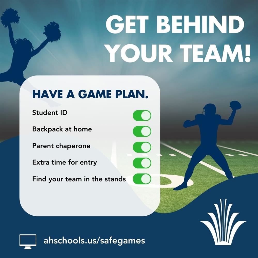  Get behind your team have a game plan graphic